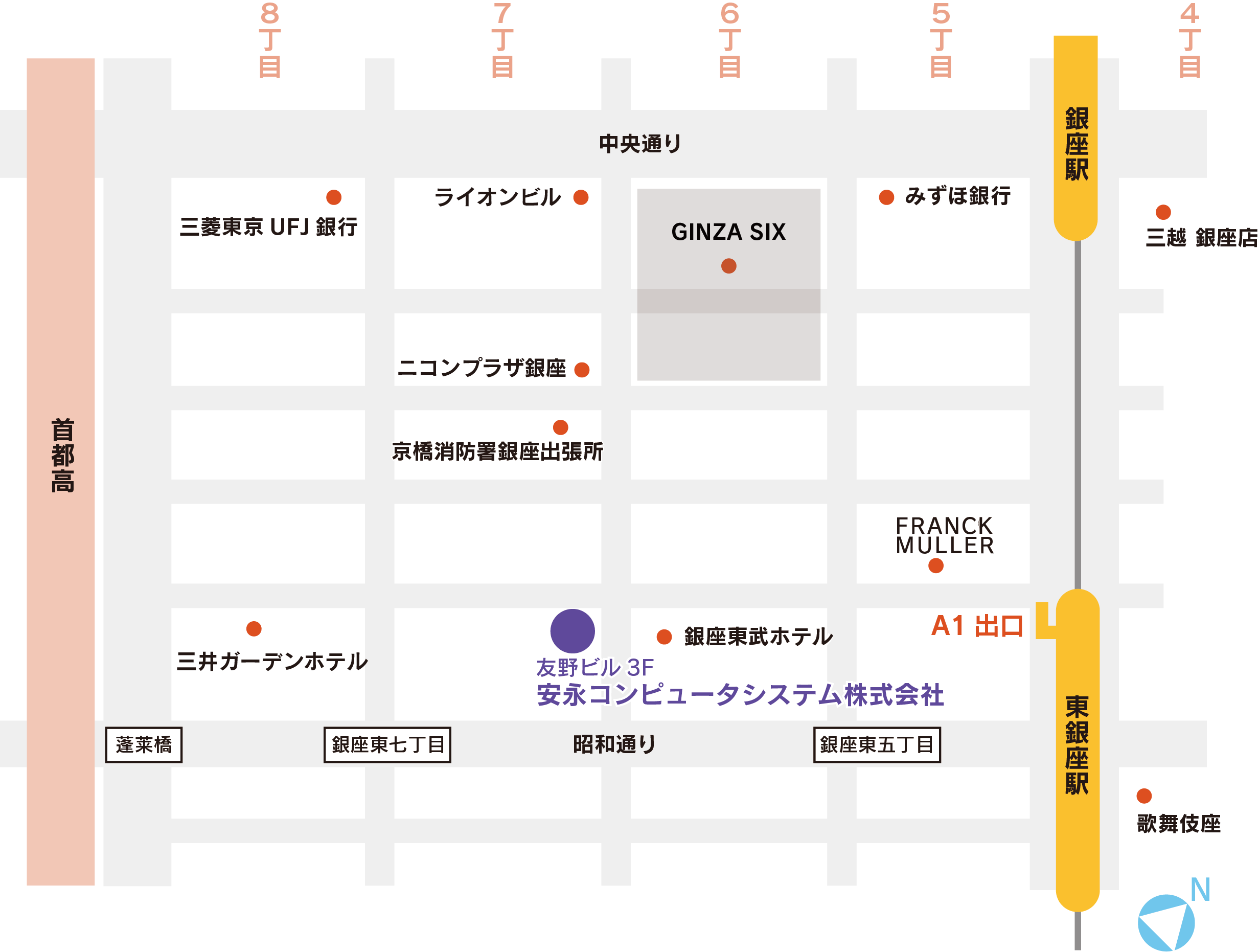 東京アクセスマップ